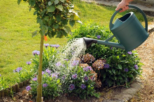 Seasonal gardening preparation in Kensington